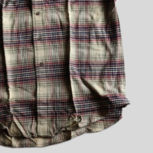 画像をギャラリービューアに読み込む, 1990's~ "LAND'S END" TRIPLE-BRUSHED FLANNEL B.D SHIRT (SZ LARGE / DEADSTOCK)
