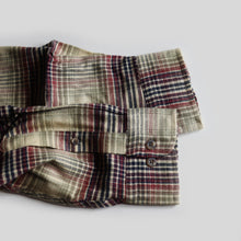 画像をギャラリービューアに読み込む, 1990's~ "LAND'S END" TRIPLE-BRUSHED FLANNEL B.D SHIRT (SZ LARGE / DEADSTOCK)
