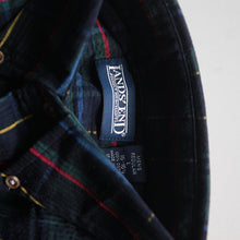 Load image into Gallery viewer, N.O.S 1980's "LANDS' END" SEERSUCKER S/S B.D OVER SHIRT (LARGE)