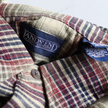 画像をギャラリービューアに読み込む, 1990's~ "LAND'S END" TRIPLE-BRUSHED FLANNEL B.D SHIRT (SZ LARGE / DEADSTOCK)