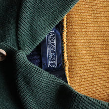 画像をギャラリービューアに読み込む, 1990's "LANDS END" HENRY NECK COTTON PULLOVER (SZ LARGE)