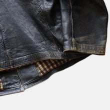 画像をギャラリービューアに読み込む, 1950's "GIDROL" FRENCH LEATHER JACKET (SZ LARGE / RARE STYLE)
