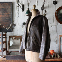 Load image into Gallery viewer, 1940's "BORMCOLT" LEATHER SPORTS JACKET (SZ MEDIUM)