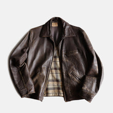 Load image into Gallery viewer, 1940's "BORMCOLT" LEATHER SPORTS JACKET (SZ MEDIUM)