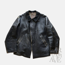 画像をギャラリービューアに読み込む, 1950's "GIDROL" FRENCH LEATHER JACKET (SZ LARGE / RARE STYLE)