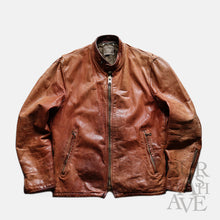 Load image into Gallery viewer, 1960's~ SINGLE RIDERS LEATHER JACKET (SZ MEDIUM / GOOD CONDITION)