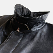 画像をギャラリービューアに読み込む, 1950's "GIDROL" FRENCH LEATHER JACKET (SZ LARGE / RARE STYLE)