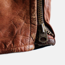 Load image into Gallery viewer, 1960's~ SINGLE RIDERS LEATHER JACKET (SZ MEDIUM / GOOD CONDITION)