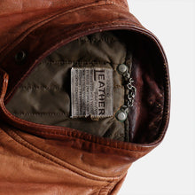 Load image into Gallery viewer, 1960's~ SINGLE RIDERS LEATHER JACKET (SZ MEDIUM / GOOD CONDITION)