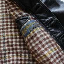 画像をギャラリービューアに読み込む, 1950's "GIDROL" FRENCH LEATHER JACKET (SZ LARGE / RARE STYLE)