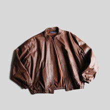 Load image into Gallery viewer, 1990's "RAPLH LAUREN" LEATHER JACKET (SZ XL / NEAR DEADSTOCK)