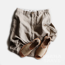 Load image into Gallery viewer, OLD LINEN SLACKS (SZ W34 / ECRU)