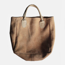 画像をギャラリービューアに読み込む, 1980's "BROOKSTONE" SUEDE LEATHER TOTE (SMALL)