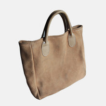画像をギャラリービューアに読み込む, 1980's "BROOKSTONE" SUEDE LEATHER TOTE (SMALL)