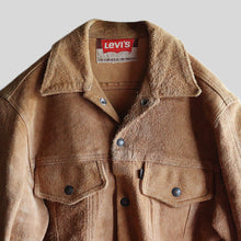 画像をギャラリービューアに読み込む, ~1970's "LEVI'S" SUEDE TRACKER JACKET (SZ 38-40 / BIG E / GOOD CONDITION)
