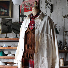 画像をギャラリービューアに読み込む, ~1950's FRENCH LEATHER HUNTING VEST (SZ FREE / RARE STYLE)