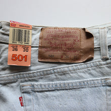 Load image into Gallery viewer, 1990's "LEVI'S" ICE WASH DENIM PANTS LOT501 (W36×L30 / DEADSTOCK)