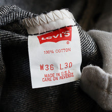 Load image into Gallery viewer, 1990's "LEVI'S" 505-4861 BLACK JEANS (SZ W36×L30 / ELECTRIC WASH / DEADSTOCK)