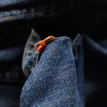 Load image into Gallery viewer, ~1970's "LEVIS" 606 INDIGO JEANS (SLIM TAPERED / SZ W36×L30 / RARE SIZE / BIG E)
