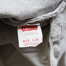 Load image into Gallery viewer, 1990's "LEVI'S" 501 WHITE WASHED DENIM PANTS (SZ W34×L34 / DEADSTOCK)