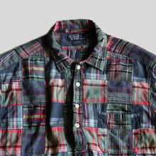 画像をギャラリービューアに読み込む, "RALPH LAUREN" INDIA MADRAS PATCH WORK SHIRT (SZ LARGE / GOOD CONDITION)