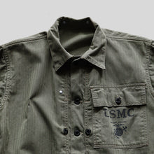 Load image into Gallery viewer, WW2 "U.S.M.C" P-44 H.B.T JACKET (SZ 40 / MINT CONDITION)