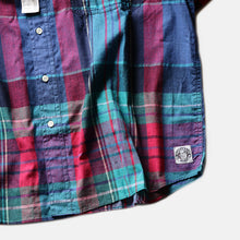 Load image into Gallery viewer, 1980's "GANT" INDIA MADRAS COTTON S/S SHIRT (LARGE)