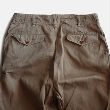 Load image into Gallery viewer, 1940's U.S.M.C MILITARY CHINO TROUSER (W31×L29) ONE WASH