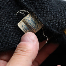 画像をギャラリービューアに読み込む, 1950's~ TWO TONE MOHAIR CARDIGAN (SZ ABOUT L-XL / BLACK AND MASTARD)