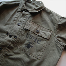 Load image into Gallery viewer, MADE IN U.S.A 1940's "USMC" P-44 H.B.T JACKET (40)