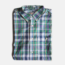 Load image into Gallery viewer, MADE IN USA N.O.S 1960's "THE FOX COLLECTION" MADRAS S/S B.D SHIRT (LARGE)