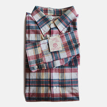 Load image into Gallery viewer, MADE IN USA N.O.S EARLY 1960's MADRAS COTTON B.D L/S SHIRT (LARGE)