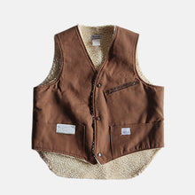 Load image into Gallery viewer, N.O.S 1970's "MADEWELL" BROWN DUCK WORK VEST (40 LARGE)
