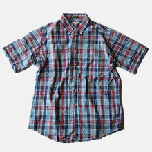 Load image into Gallery viewer, MADE IN USA N.O.S 1960's "THE FOX COLLECTION" MADRAS S/S B.D SHIRT (LARGE)