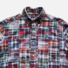Load image into Gallery viewer, "BROOKS BROTHERS" INDIA MADRAS PATCH WORK SHIRT (SZ 14H / GOOD CONDITION)