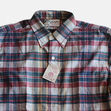 Load image into Gallery viewer, MADE IN USA N.O.S EARLY 1960's MADRAS COTTON B.D L/S SHIRT (LARGE)