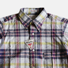 Load image into Gallery viewer, 1960's INDIA MADRAS COTTON S/S SHIRT (SZ SMALL / DEADSTOCK)