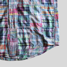 Load image into Gallery viewer, OLD "BROOKS BROTHERS" INDIA MADRAS PATCHWORK S/S SHIRT (SZ MEDIUM / GOOD CONDITION)