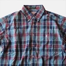 Load image into Gallery viewer, MADE IN USA N.O.S 1960's "THE FOX COLLECTION" MADRAS S/S B.D SHIRT (LARGE)
