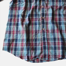 Load image into Gallery viewer, MADE IN USA N.O.S 1960's "THE FOX COLLECTION" MADRAS S/S B.D SHIRT (LARGE)