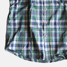Load image into Gallery viewer, MADE IN USA N.O.S 1960's "THE FOX COLLECTION" MADRAS S/S B.D SHIRT (LARGE)