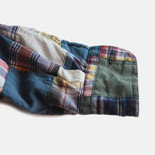 Load image into Gallery viewer, VINTAGE "GANT" INDIA MADRAS  COTTON PATCHWORK  L/S SHIRT (MEDIUM)
