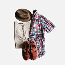 Load image into Gallery viewer, "BROOKS BROTHERS" INDIA MADRAS PATCH WORK SHIRT (SZ 14H / GOOD CONDITION)