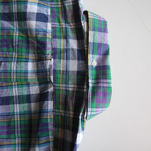 Load image into Gallery viewer, MADE IN USA N.O.S 1960's "THE FOX COLLECTION" MADRAS S/S B.D SHIRT (LARGE)
