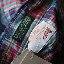 Load image into Gallery viewer, MADE IN USA N.O.S 1960's "THE FOX COLLECTION" MADRAS S/S B.D SHIRT (LARGE)