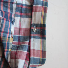 Load image into Gallery viewer, MADE IN USA N.O.S EARLY 1960's MADRAS COTTON B.D L/S SHIRT (LARGE)