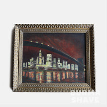 Load image into Gallery viewer, 1960's VINTAGE "MANHATTAN N.Y" OIL PAINTING