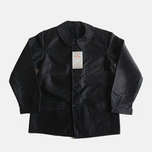 Load image into Gallery viewer, N.O.S 1930's~ "LE MONT ST MICHEL" BLACK MOLESKIN JACKET (SZ 52)