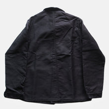 Load image into Gallery viewer, N.O.S 1950's~ "LE MONT ST MICHEL" BLACK MOLESKIN WORK JACKET (MEDIUM)