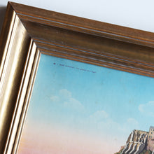 Load image into Gallery viewer, VINTAGE "LE MONT ST MICHEL" LITHOGRAPH WITH GOLF FRAME